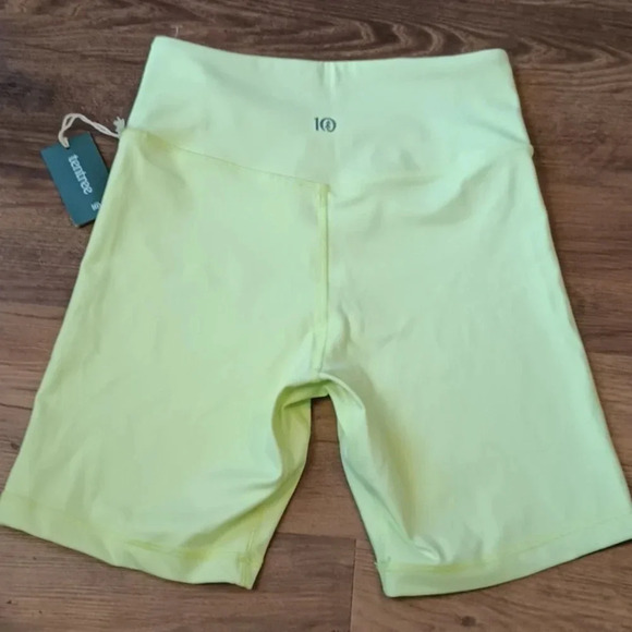 Tentree Highlighter Neon Yellow NWT Bike Shorts VV - Picture 4 of 4